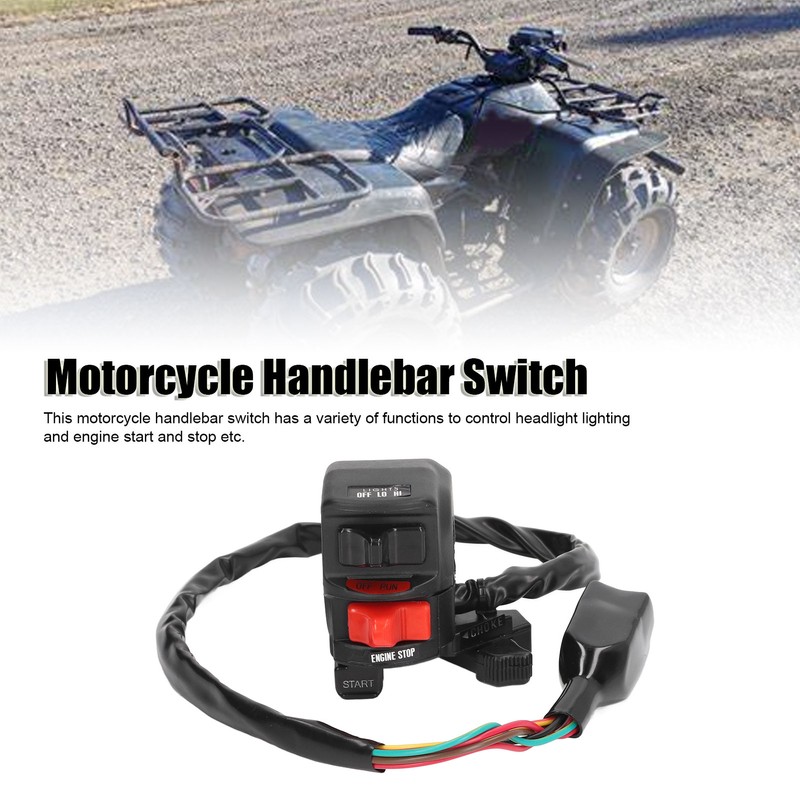 Motorcycle Handlebar Switch 46091‑1462 Headlight Shift Replacement for Bayou Lakota