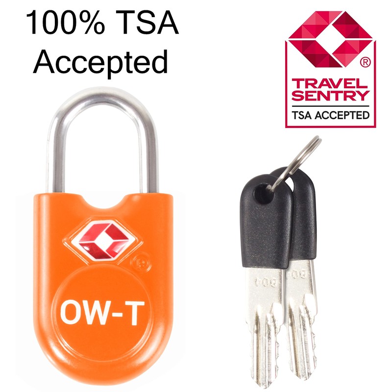 OW-Travel Lock with Key Suitcase Lock Padlock Luggage Lock Security