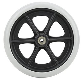 Wheelchair Front Wheels, 8 Inch Manual Wheelchair Front Wheels Replacement Parts Disabled Elderly People Health Vehicles Walk Chair Walker Non-Slip Rubber Wheels