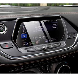 Moonlinks Blazer Screen Protector Compatible with Chevy Blazer 2019 2020 2021 2022,High Definition 9H Hardness Anti Glare Scratch Fingerprint Tempered Glass Touch Navigation Screen Protector (8 inch)