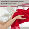 Lashuma Küchentücher Frottee Rot, Lugano 4er Set Kinderhandtücher 30x50 cm
