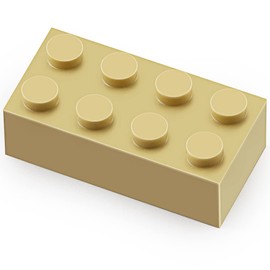 2x4 Bricks Tan 320 Teile Khaki Classic Bauset Kreatives Spielset Grundbausteine Spielzeugzubehör Kompatibel mit 3001 großen Marken (Tan)