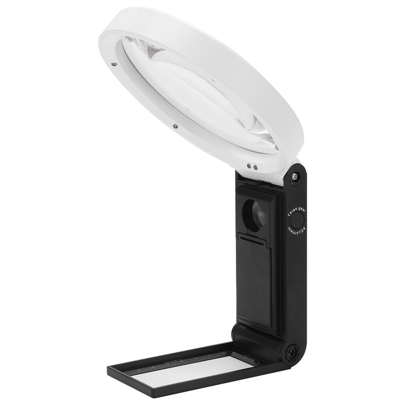 TH‑7018‑C Magnifying Glass Portable Folding Reading Magnifier with LED Light