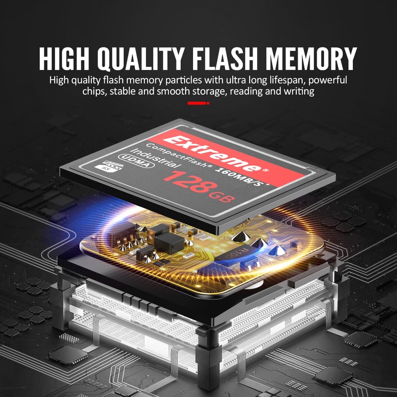 Tarjeta flash compacta de 64 GB CF Tarjeta de memoria