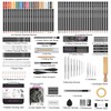 HIFORNY 126 PCS Drawing Kit Sketching Pencil Set,Sketch Pencils Art