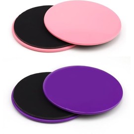 Doppelseitige Gliding Discs, Doppelseitige Gleitscheiben 4er Set, Fitness Disc Slides für Fitnessstudio, Exercise Slider, Core Sliders für Hause Gym Training Bauch Workouts