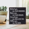 Graduation Decorations Wooden Box Sign - Inspirational Farmhouse Home Desk