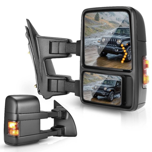 DWVO Tow Side Mirrors Compatible with 99-07 Ford F250 F350