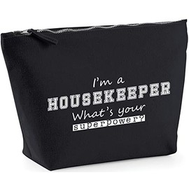 Hippowarehouse I'm a Housekeeper What's Your Superpower? printed make up cosmetic wash bag 18x19x9cm
