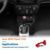 JeCar Center Console Gear Shift Shifter Knob Cover Trim for