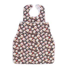 Adult Bib for Elderly Washable Bib Reusable Waterproof Clothing Protector with Crumb Catcher 70 X 100cm Cat Pattern