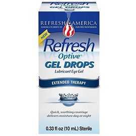 Refresh Optive Gel Drops - 0.33 oz, Pack of 6