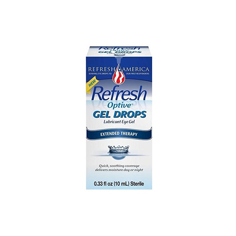 Refresh Optive Gel Drops - 0.33 oz, Pack of 6