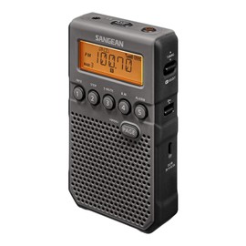 Sangean DT-800BK AM/FM/NOAA Weather Alert Pocket Radio, Black