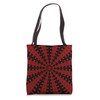 Starlight Beam With Dovetail Pattern Black Cut Out Tote Bag