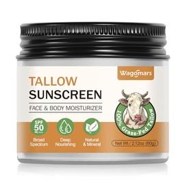 Wagomars - Protector Solar De Sebo De Res Fps 50 - Protector Solar Mineral Orgánico Con Óxido De Zinc - Bloqueador Solar Natural No Tóxic...