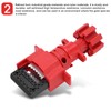 Cable Lockout Device High Temperature Resistance Corrosion Resistant Industrial Grade