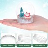 Ciieeo 10pcs Screw Off Cap Water Globe Jar Plastic Globes