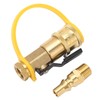RV Propane Shut-off Valve, Gas Quick Connect Fitting, 1/4" Gas