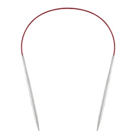 4mm Circular Knitting Needles 40cm,Circular Knitting Needles with Flexible Cable,Metal Circular Needles,for Hats,Socks,Knitting Small Projects
