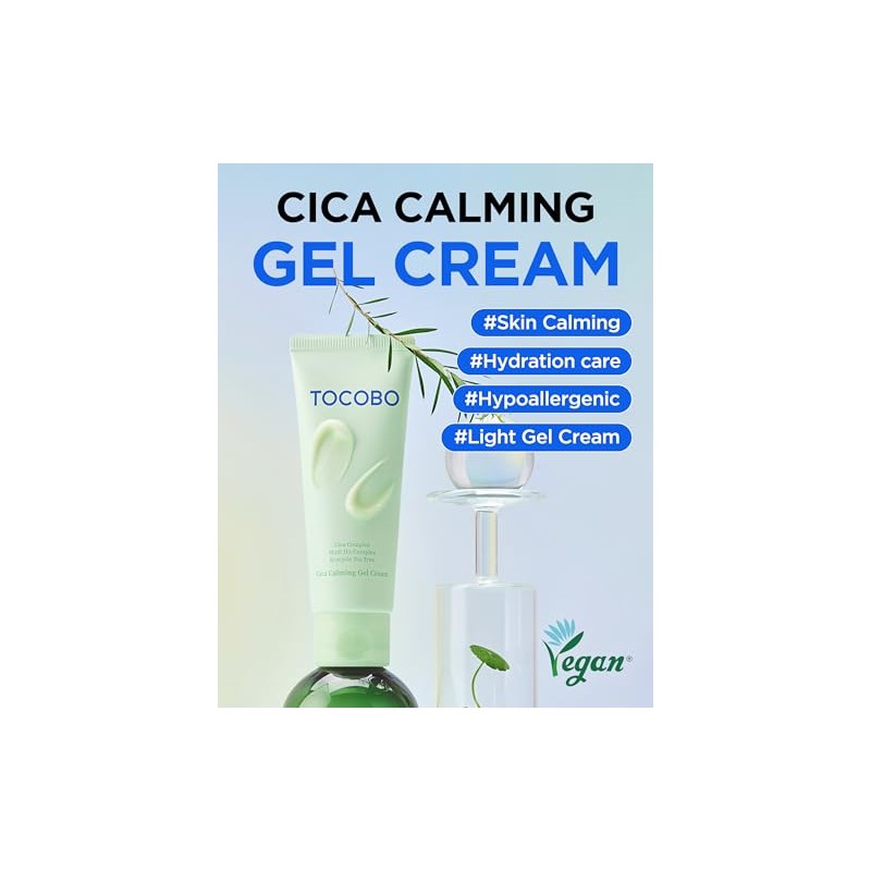 Tocobo Cica Calming Gel Cream ? Korean Vegan Soothing