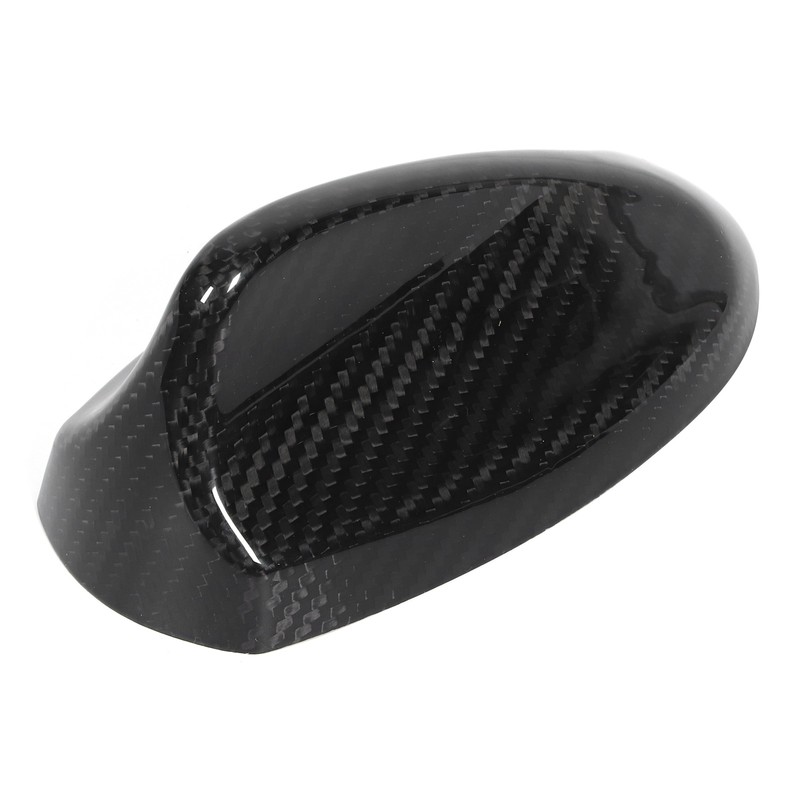 Carbon Fiber Car Antenna Cover Shark Fin Trim Glossy Black