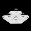 Kodbww Fashion Clear Acrylic Jewelry Holder Crystal Square Ring Storage