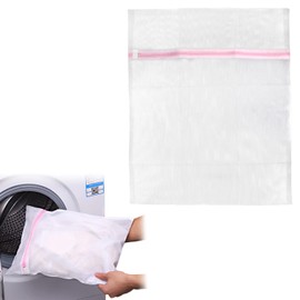 DBOO Mesh Laundry Bag - Washing Machine Bag with Long Zip, Net Washing Bag for Delicates,Clothes 50x60cm(Large)