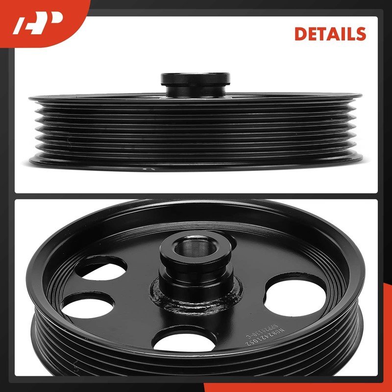 A-Premium Power Steering Pump Pulley Compatible with Ford Taurus 1996-2005,