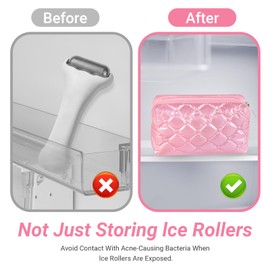Sleeping Bag for Ice Roller - Keeping Ice Face Rollers Clean in the Freezer - Designed to Hold Your Freezer Beauty Items - Eye Mask and Face Ice Pack and Gel Pack Storage