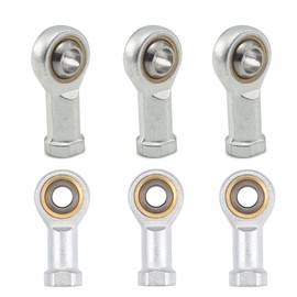 Snowtain 6 x Joint Head 8 mm Ball Head Tie Rod End Inner Thread Self-Lubricating Rod Uniball Joint M8 Internal Thread Rod Thread Joint Head Spherical Bearing