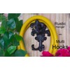 Stelalloy Decorative Wall Hook - Cast Iron Hooks - Black
