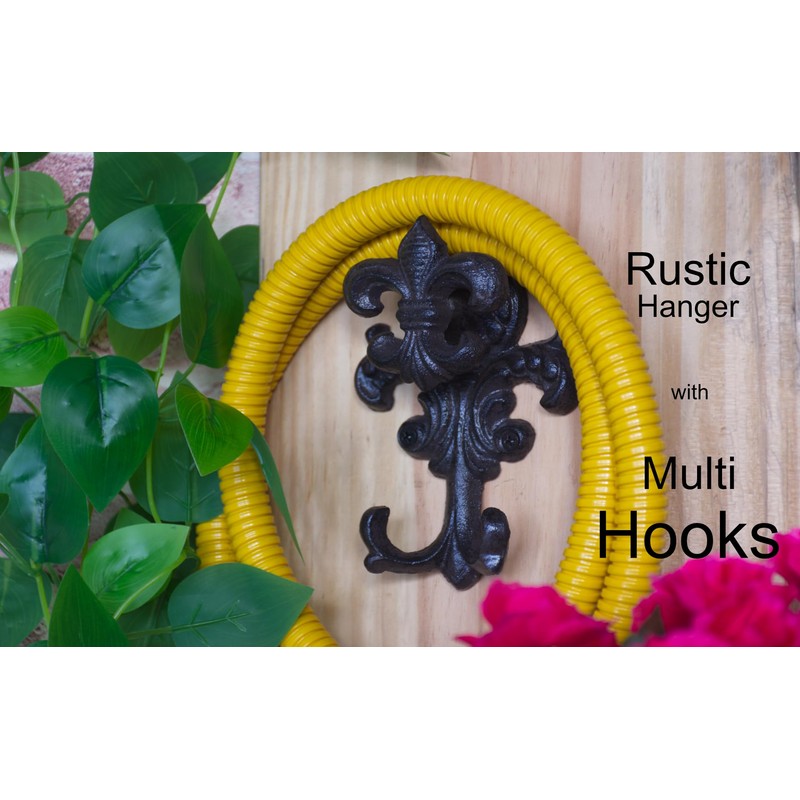 Stelalloy Decorative Wall Hook - Cast Iron Hooks - Black