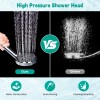 Hibbent High Pressure Shower Head with Handheld 10 Settings Spray