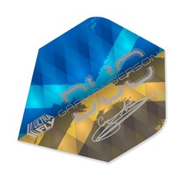 Unicorn Gary the Flying Scots Anderson Dart Flights, Gold & Blue, Plus