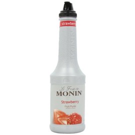 Monin Fruit Puree, Strawberry, 33.8-Ounce Bottles (Pack of 4)