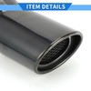 VekAuto 1 Pc Curved Slant Cut Exhaust Tip 2.9" Inlet