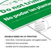 Do Not Trim Sign,Bilingual Plant Sign in English and Spanish,