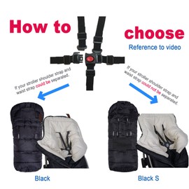 Yobee Saco de dormir universal resistente a la intemperie, para cochecito, cómodo y cálido, temperatura ajustable, saco de dormir 100% seguro para niños pequeños, bolsa de banderines para niños pequeños