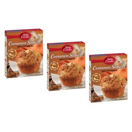Betty Crocker Muffin & Quick Bread Mix Cinnamon Streusel 13.9 oz Box (3 PACK)