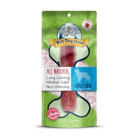 Yeti Dog Chew - Himalayan Yak Chews - Healthy Dog Treats - Long Lasting Dog Chews for Aggressive Chewers - Birthday Dog Treats - Natural Dog Chews for All Dog Breeds - Large, 3.5 oz, Strawberry