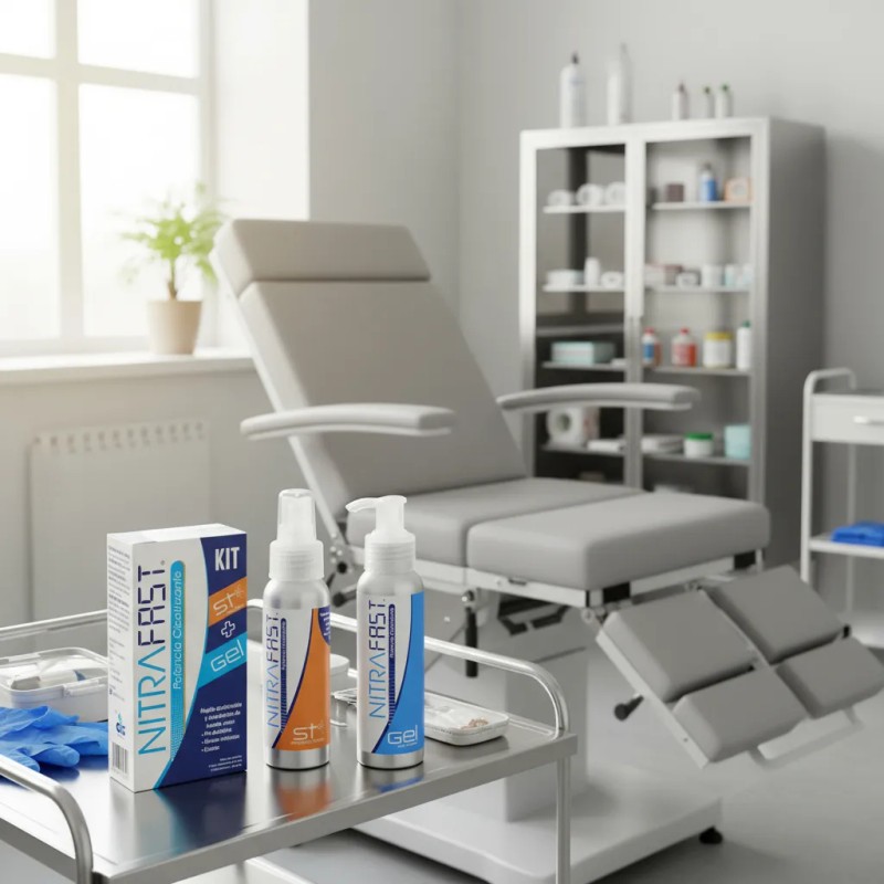 Nitrafast Kit Gel Y Spray Iones De Plata Úlceras Varicosas