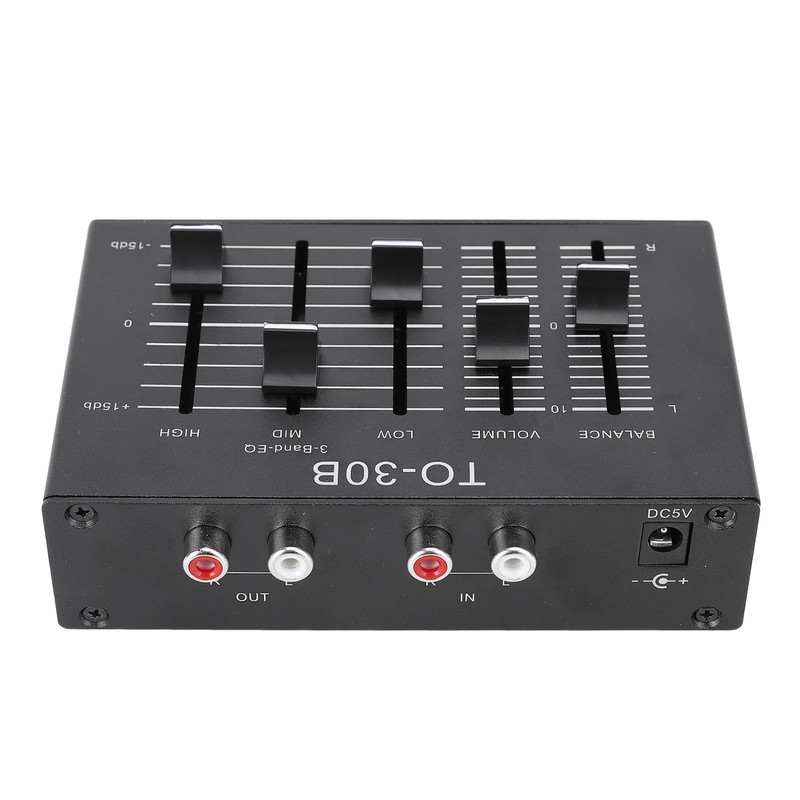 Stereo EQ Equalizer, 3 Band Equalizer Stereo EQ Preamp, High,