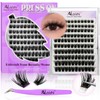 No Glue Needed Lashes,Lash Clusters Kit, DIY Cluster Eyelash Extensions
