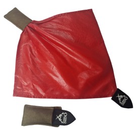 Sibo - Airsoft Scarf - Integrated in Pouch - Airsoft/Softair - Deathrag - Red Airsoft Elimination Scarf - Essential Accessory, Vest/Helmet Equipment (Brown)