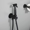 Black Handheld Bidet Sprayer for Toilet Warm Water, WiPPhs Stainless