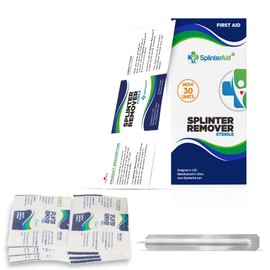 SplinterAid Painless Splinter Removal Kit - 3 Pack | Quick & Easy Splinter Out | Essential First Aid for Home, Travel, Camping, Hiking, Woodworking, DIY & Outdoor Adventures | No Tweezers Needed