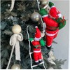 BECOND Climbing Ladder Santa Claus Doll Christmas Prop Wall Tree