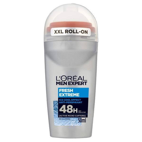 L'Oreal Paris Men Expert Fresh Extreme 48H Anti-Perspirant Roll-On, 0.2