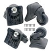 Universal Luggage Wheels Replacement Kit for Suitcase, Steel Core 360°